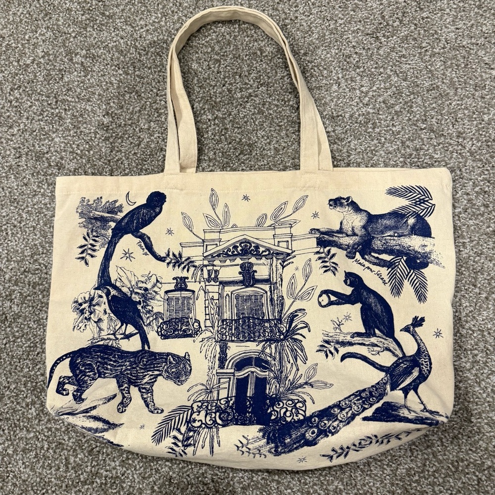 Sezane Limited Edition Animal Cotton Tote Bag - Picture 3 of 6